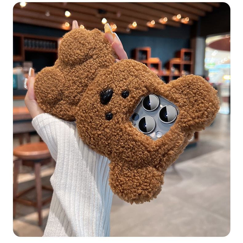 Cartoon Style Bear Silica Gel   Phone Cases display picture 1