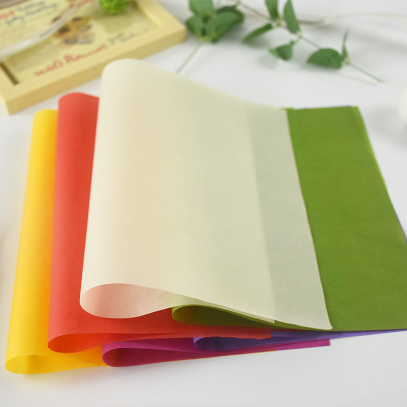 Papel de absorción de aceite de color snack frito papel a prueba de aceite papel de almohadilla de alimentos papel a prueba de aceite papel de placa de barbacoa papel de embalaje de sándwich