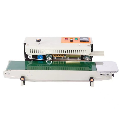 Manufacturer 900 film aluminum foil bag continuous sealing machine, desktop food plastic bag tea fully automatic commercial mooncake