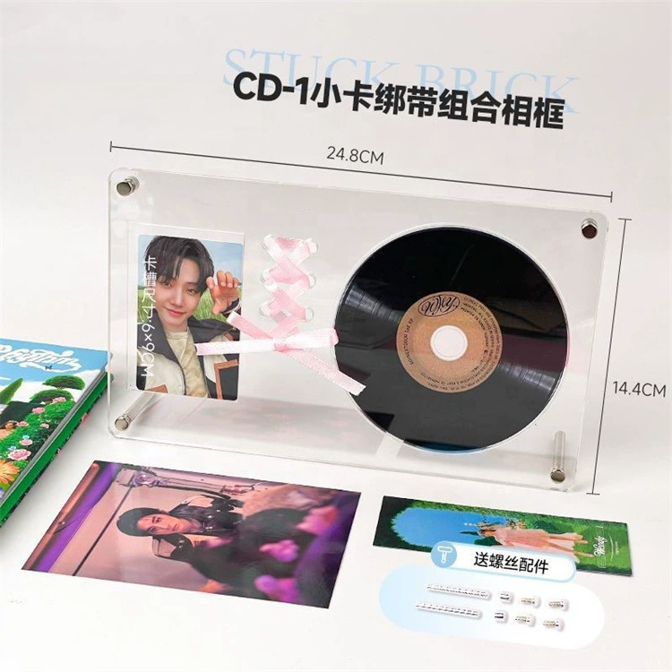 Kpop CD Holder Display Rack Acrylic CD Photocard Frame