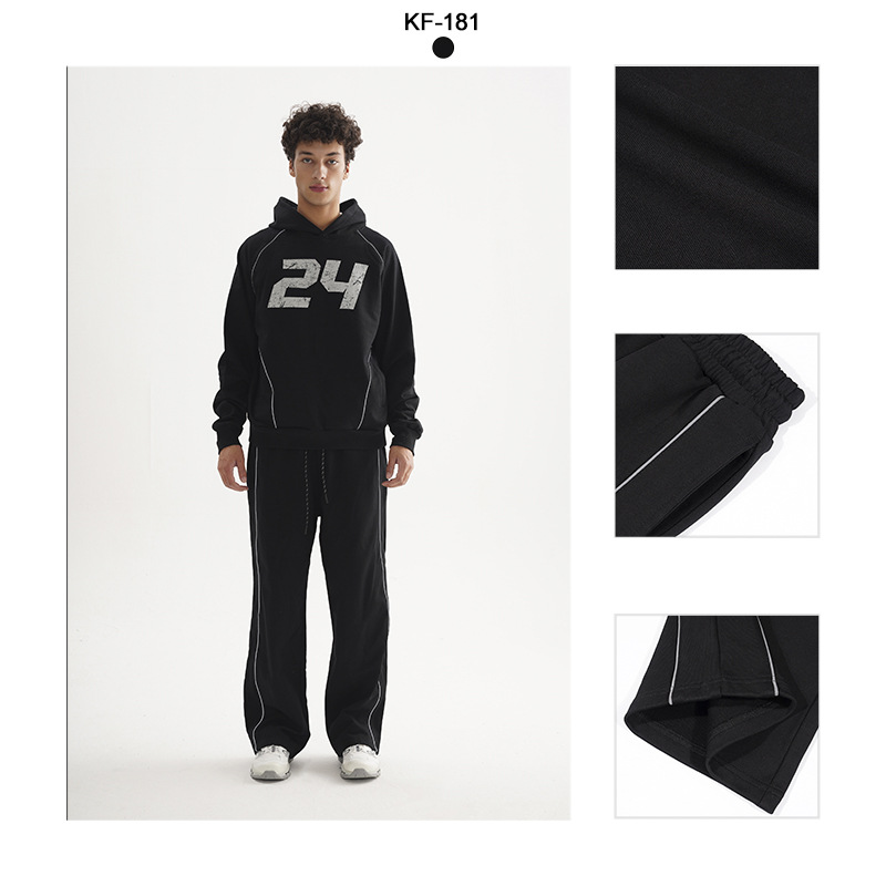 ETAI Hombre| Marca de moda, pantalones deportivos de aire, pantalones de corda de tracción, pantalones de algodón sueltos de peso pesado. image 5
