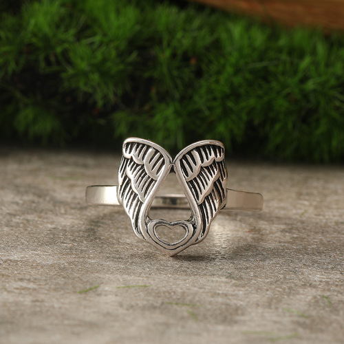 wish cross-border creative old mushroom open ring female European and American fashion simple alloy adjustable jewelry ring
