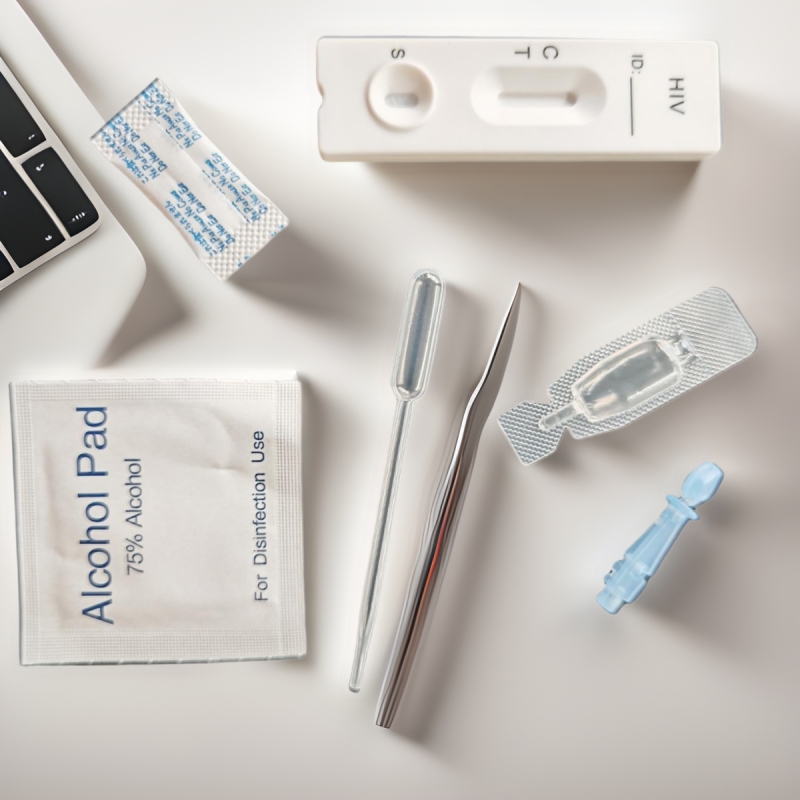 外贸医用专供一次性HIV测试纸HIV Test Cassette英文包装卡