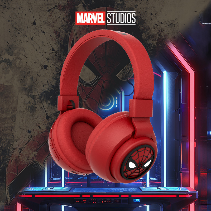 Spider-Man X3 Children's Creative Superhero Spider-Man Head-Mounted Bluetooth Headset Gaming Low-Latency Wireless