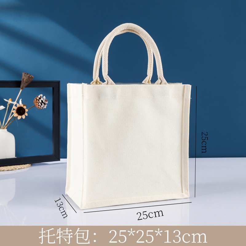 Bolsas de lino personalizadas Renacimiento DIY bolsa de compras de yute Bento impermeable gran capacidad no impresa bolsa de lino image 18
