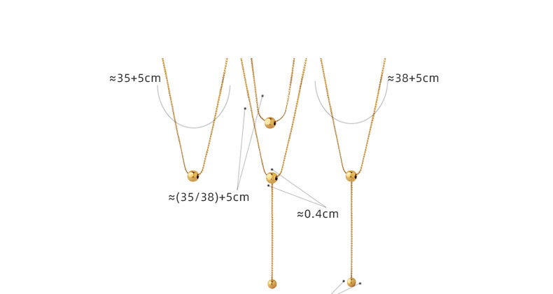 Fashion Ball Titanium Steel Pendant Necklace Stainless Steel Necklaces