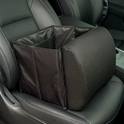 Cross-Border Popular Car Lumbar Pillow Storage Box Two-In-One Foldable Foreign Trade Storage Multi-Functional Four-Season Universal (Waist support) - two-in-one-lumbar-support-storage