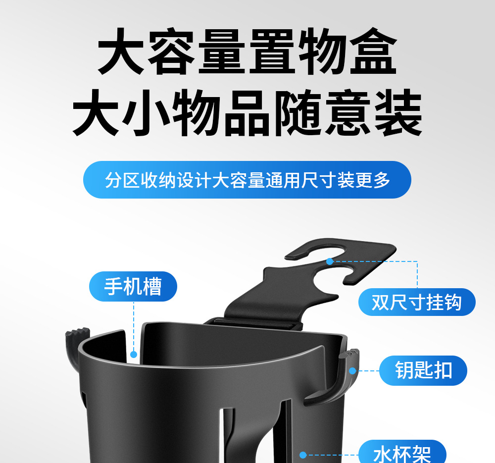 Suitable for Bmw 3 Series Car Door Water Cup Holder 5 Series 7 Series X1Ix3X5X7 Car Seat Storage Box Storage