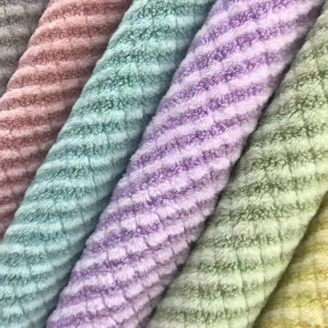 Luna de lana de conejo Venus Teddy lana de conejo de dos colores tela de lana granular ropa bolsas zapatos materiales de sombreros