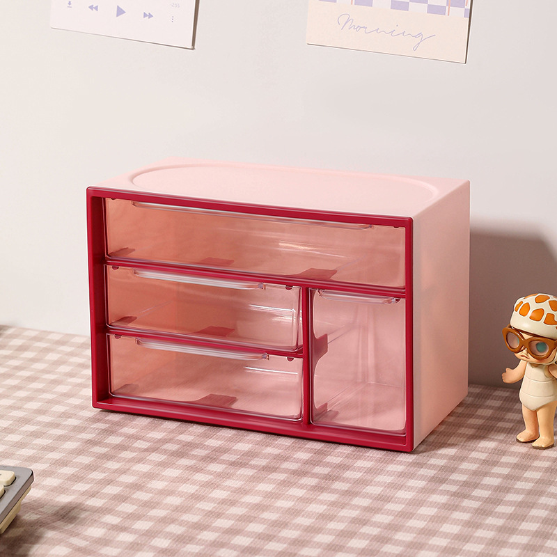 El escritorio de nueve Palacios tipo cajón contiene la caja, la Caja de pegatinas de guka, el Gabinete de joyas femeninas del escritorio se divide en pequeñas casillas para ordenar el contenido.