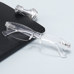 New Arrival Vintage Lightweight All-in-One HD Spring-Hinge Glasses—Ultra-Lightweight, Small Frames for Men and Women, Perfect for Street Vending or Casual Use
