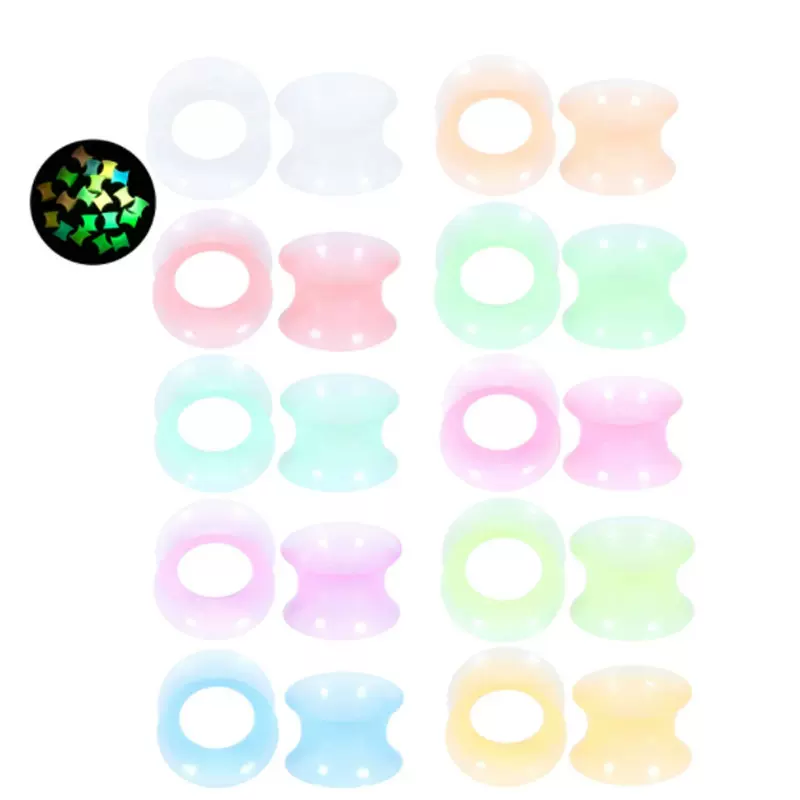 加工定制来样来图亚马逊速卖通EBAY欧美夜光UV亚克力耳扩耳廓