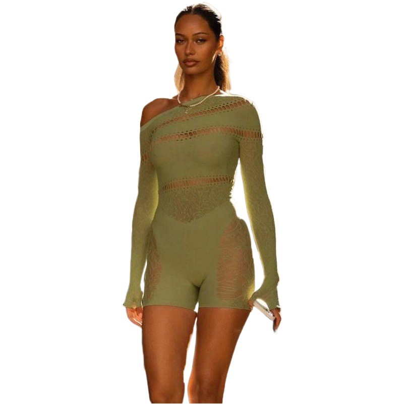 Lencería Sexy Yuedie, Estilo Europeo y Americano, Ropa de Mujer, Superventas en Amazon, Camisón Sexy y Tentador de un Solo Hombro, YDT177
