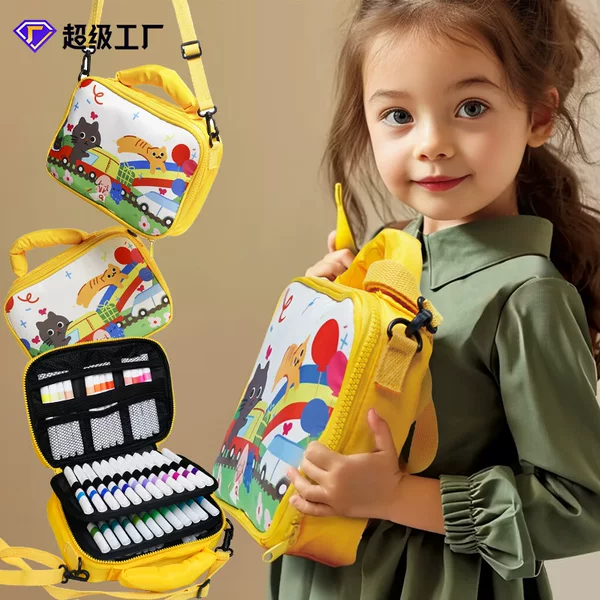 Homu Cheese Bag Acrylic Marker Pen Opaque and Stackable Kidsren's Safe Washable Watercolor Pen