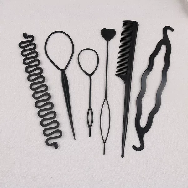 Cross-border hair accessories hair tools invisible hair curler suit lazy balls hair flower Brace shape hair pulling pin