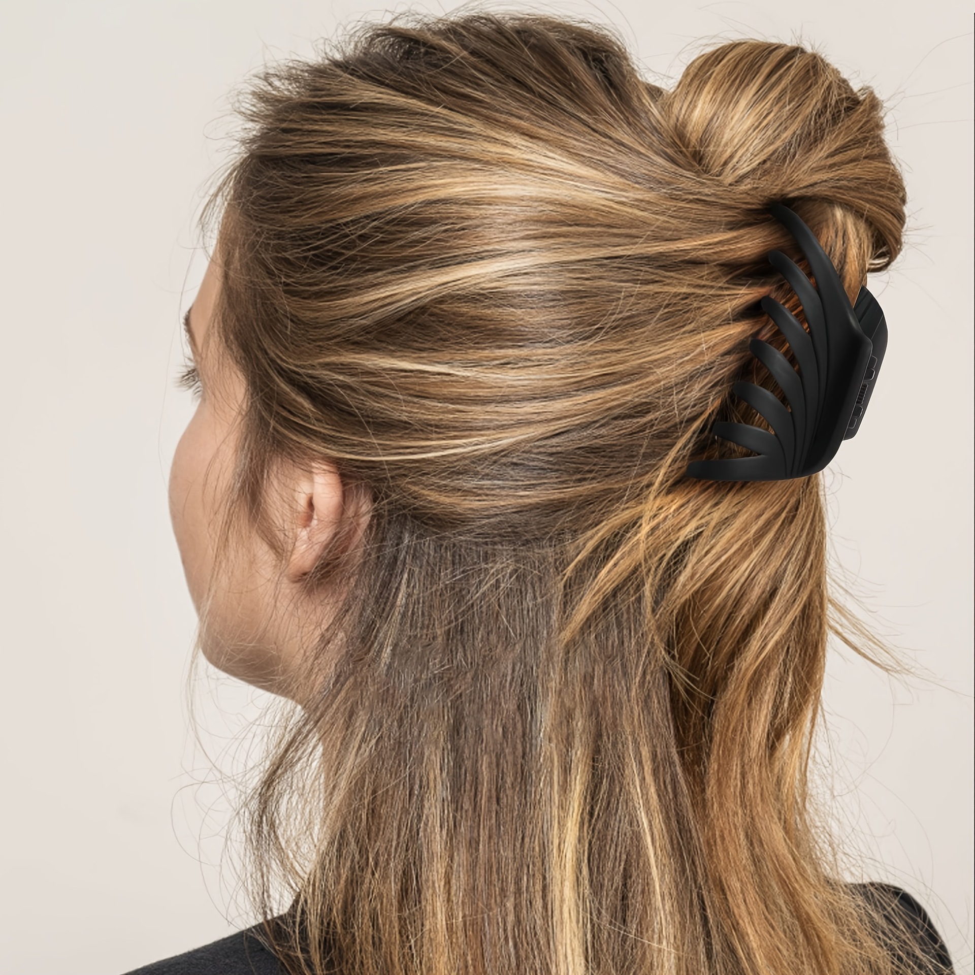 Frau Einfacher Stil Geometrisch Kunststoff Einbrennlack Haarkrallen display picture 3