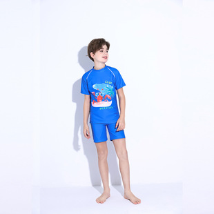 2025 Boys' Swimwear New Style Middle and Large Children's Swimming Trunks Boys Swimwear suit Teenagers Fat Children