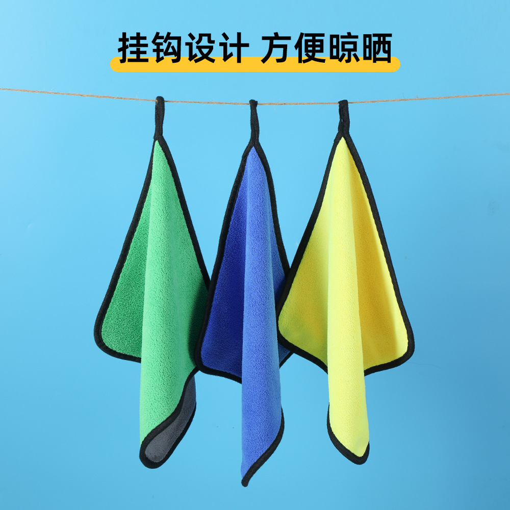 Toalla de lavado de autos, paño de limpieza de autos, engrosamiento, súper absorbente, interior, toallitas para autos, toallitas para autos, toallitas para autos