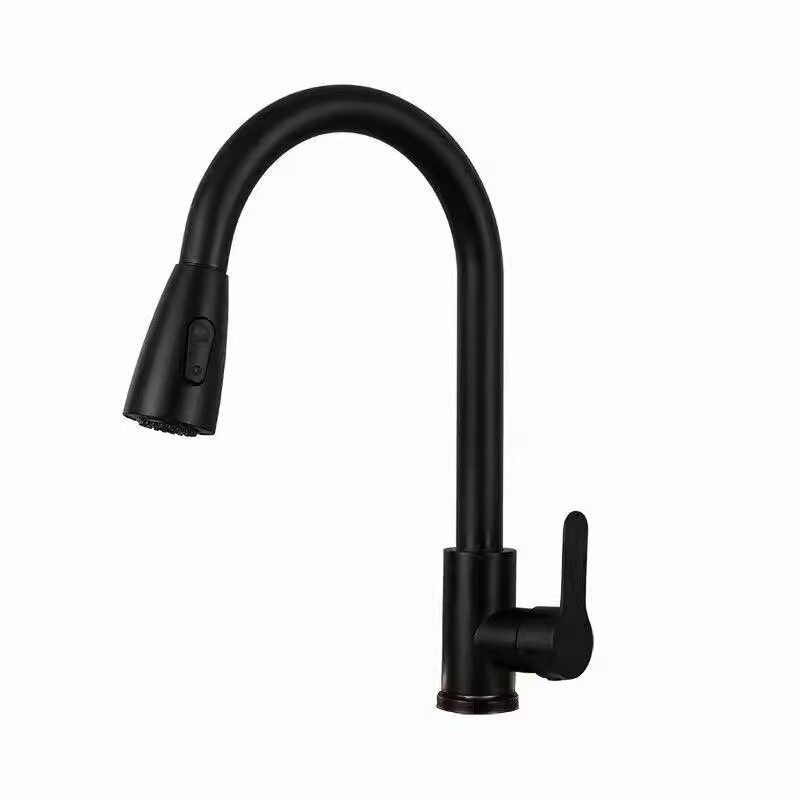 Cross-Border Stainless Steel Spring-Loaded Pull-Out Kitchen Faucet, Retractable and Rotatable, Multi-Functional Hot and Cold Water Sink Faucet Cross-Border Stainless Steel Spring-Loaded Pull-Out Kitchen Faucet, Retractable and Rotatable, Multi-Functional Hot and Cold Water Sink Faucet