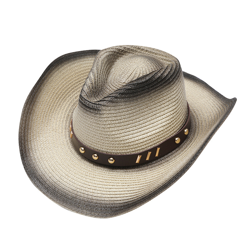 Vintage stråhatt fedora för män och kvinnor sommar solhatt_voghion.com
