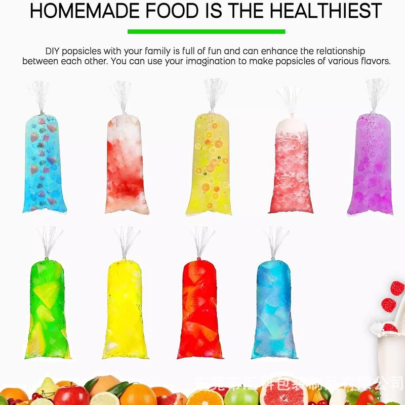 DIY Popsicle Crushed Ice Bags Ice Cream Making Bag Thickened Ice Bags 50 Pack wish Foreign Trade Explosions