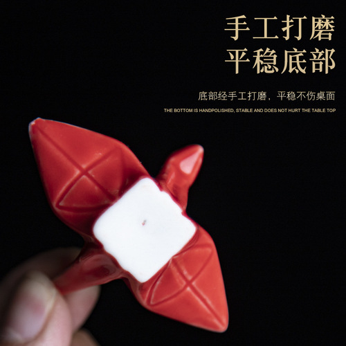Wholesale Japanese photo ceramic pen holder, brush holder, cute cartoon chopstick holder, pen holder, creative paper crane pen holder