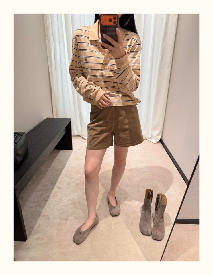 Giày Mary Jane nữ da lộn mũi tách ngón gót vuông thô, giày lười cổ thấp dễ phối đồ — Gót thô màu xám, Màu xám, đế bằng chi tiết 15