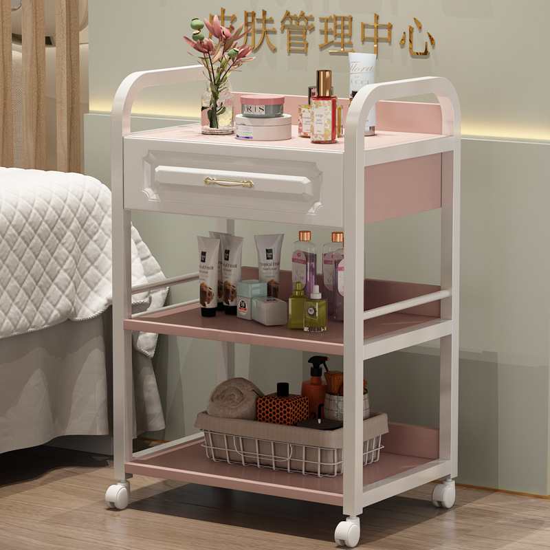 화이트 프레임 + 체리핑크 서랍 (신색추가) - 표준구성 - 50x33x83cm