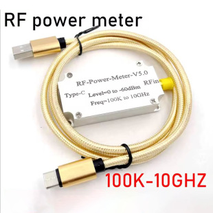 RF power meter V 5 100 K-10GHZ USB communication data export power detector amplitude measurement