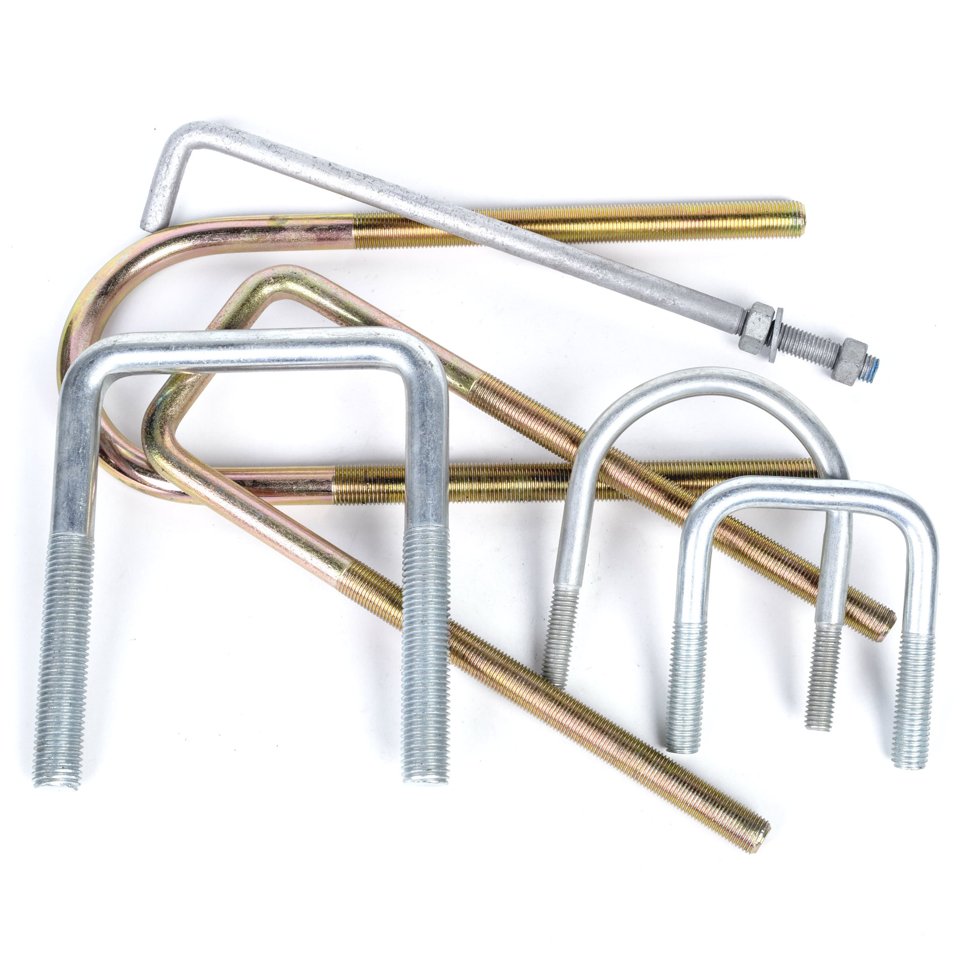 宁波螺丝厂热销太阳能船舶用配件高品质碳钢镀锌U型螺栓