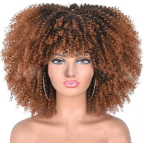 Amazon's new product European and American cross-border wigs for women African small volume rose mesh explosive headgear chemical fiber high temperature wire wigs