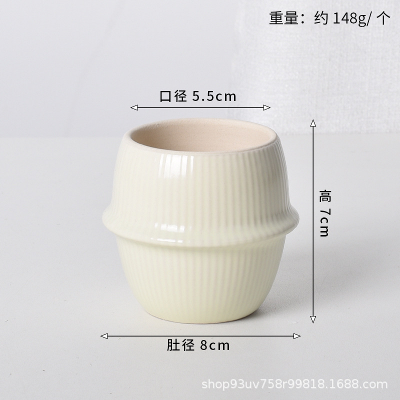 Pot de cerámica crema INS lujo ligero de alto nivel sensación de plantación de orquídeas mariposa simple orquídeas plantación de pot de porcelana blanca Dehua