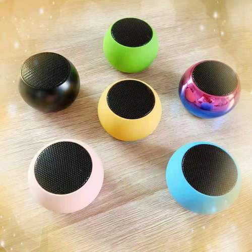 M3 Electroplated Gift Mini Wireless Bluetooth Speaker Portable TWS Series Metal Small Steel Cannon m3 Bluetooth Speaker