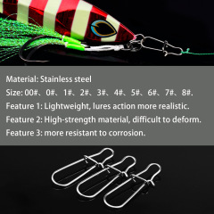 Lure Enhanced Pin Stainless Steel Strong Connector Lure Hook Quick Connection Ring Fishing Accessories Wholesale