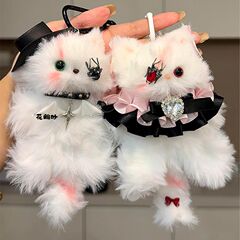 ハロウィーンのツイストスティック子猫ストラップ手作りdiy材料バッグ飾り彼女の誕生日プレゼント