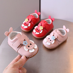 One-piece wholesale spring and autumn baby girl shoes 0-1-2 years single shoes small leather shoes cute princess shoes walking shoes soft soled shoes