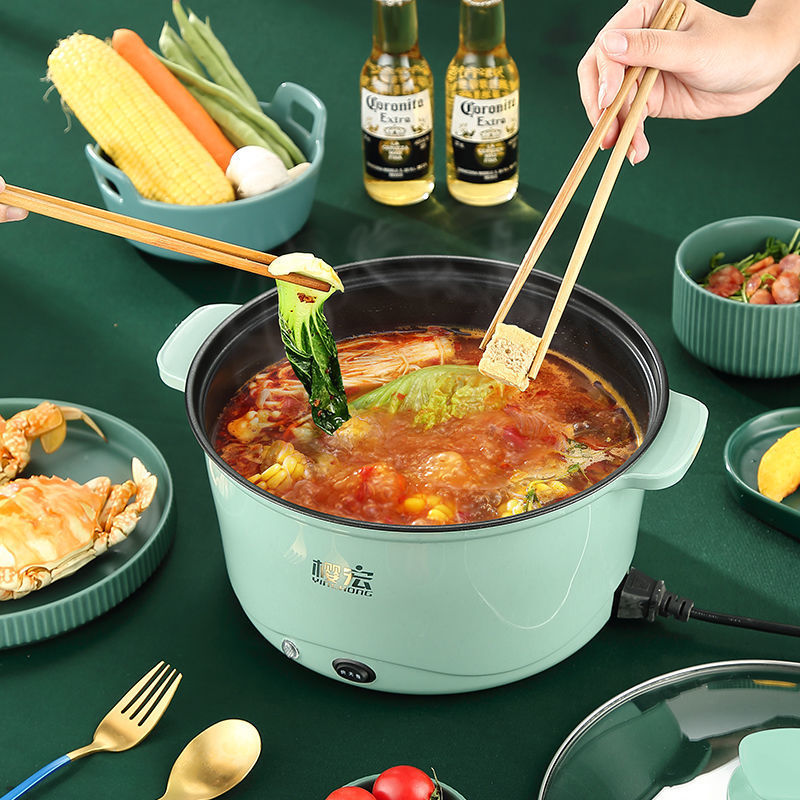 Multi-functional electric cooker household electric wok student dormitory cooking noodle pot hot pot artifact rice cooker no postage