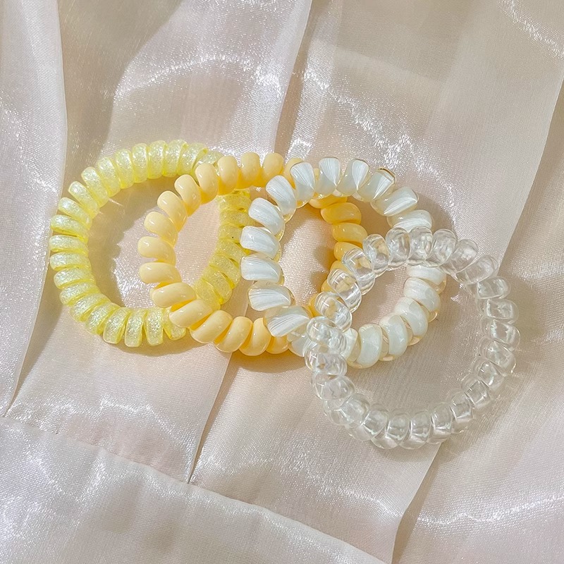 Trenza de burbuja de temperamento de moda, cuerda para el cabello, lazo para el cabello, nuevos accesorios para el cabello de alta gama para mujeres, cola de caballo simple, línea telefónica trenzada, banda de goma