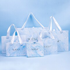 青い大理石の紋様の少女の創意的な小さい贈り物の口紅の箱の装飾品の箱の引き出しの箱の香水の箱のギフトボックスの空の箱