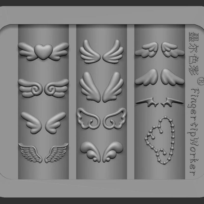Vintage Wing Sweet-Cool Style Nail Art Mold Material and Decoration Mold