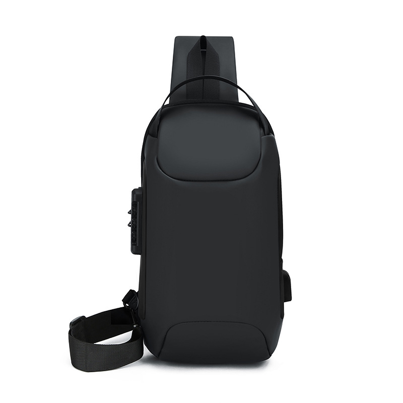 001 New Cross-Border Sports Leisure Anti-Theft Functional Chest Commuting Large Capacity Single Shoulder Crossbody Bag Men's_voghion.com