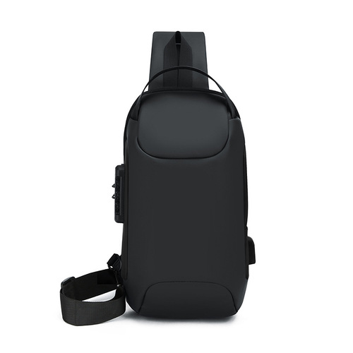 New sporty casual anti-theft functional crossbody bag for commuting, large capacity, unisex small backpack