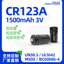 鹏辉CR123A 3V锂锰电池 防疫门磁  烟雾报警器照相机专用锂电池