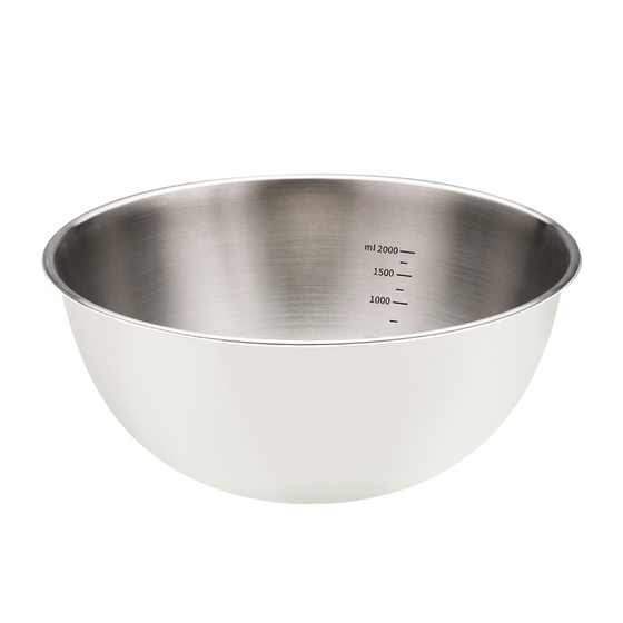 304 Stainless Steel Fruit Salad Bowl Kitchen Baking Egg Beating Bowl Household Scale Stirring and Basin Baking Paint