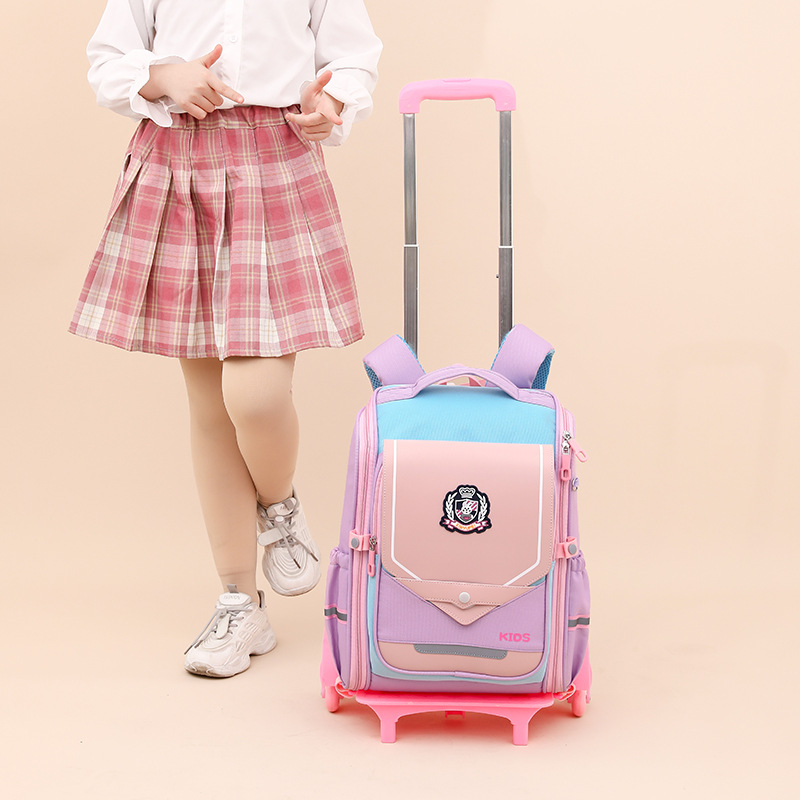 Entrega transfronteriza pescado natural nuevo carro mochila estudiante de la escuela primaria grado 1-6 niño hembra ligero protección de la columna vertebral a prueba de agua