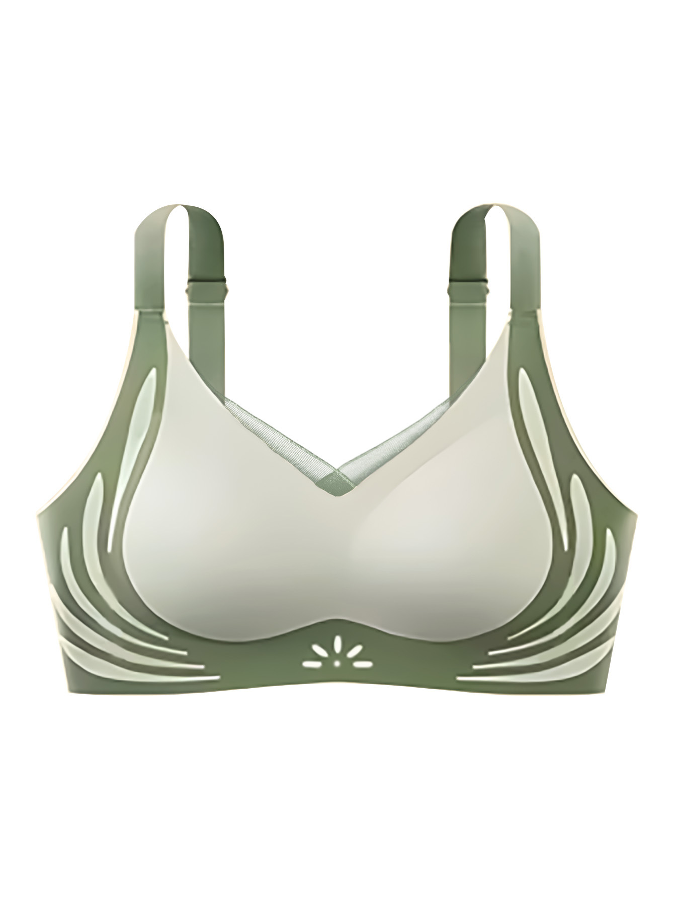 Ropa interior sin marcas para mujeres levantando el soporte superior para evitar la caída del pecho grande, pequeño y delgado, soporte suave, bra de texto de pecho retraído