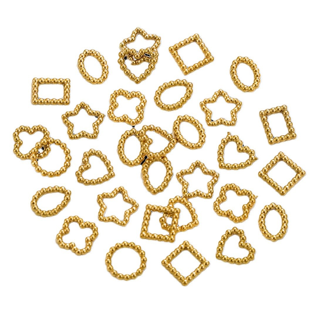 Acero inoxidable torsión anillo cerrado conector de torsión geometría mini espiral artículos de fabricación de joyería DIY