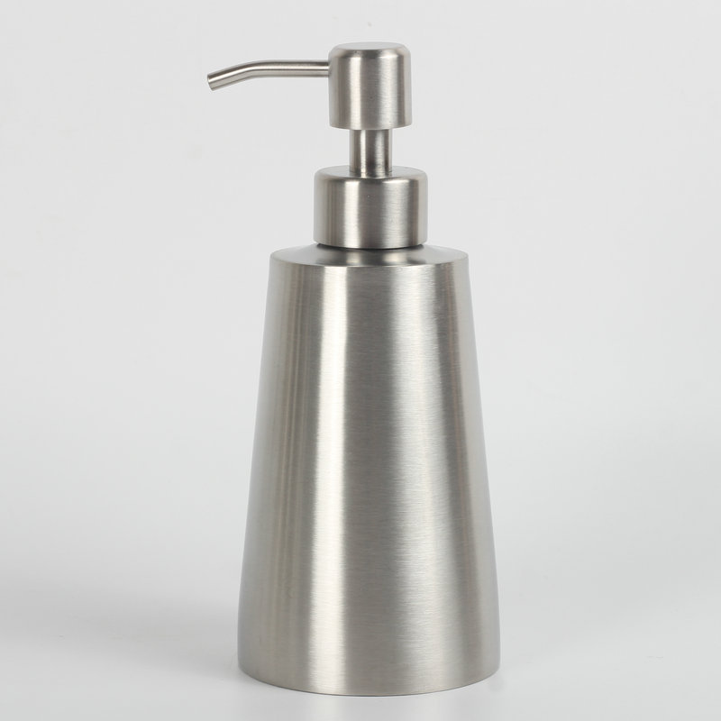 現物ラグビー型304ステンレス石けん液器テーパー手洗い液瓶350ml 400mlロゴ|undefined