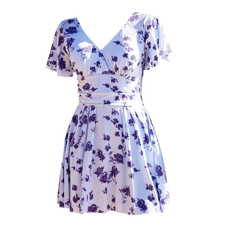 Vestido de una pieza traje de baño de verano de las mujeres fresco puro deseo viento adelgazante 2023 nuevo traje de baño de aguas termales al por mayor