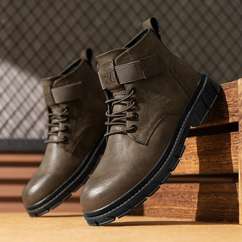 Осенние и зимние новые ботинки Martin для мужчин ретро чувство высокого уровня